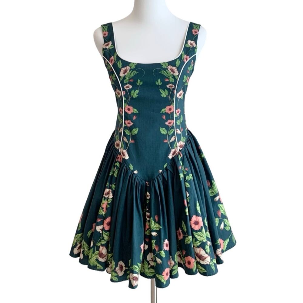 Agua by Agua Bendita Pluma floral cotton minidress - Picture 6 of 9